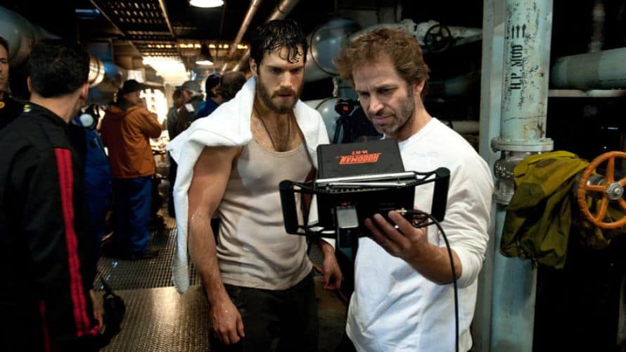 Zack Snyder Man of Steel Set