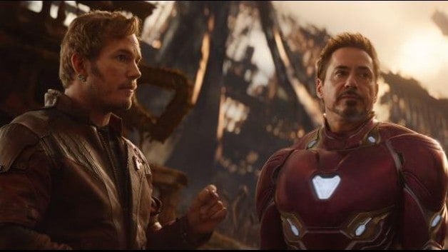 Avengers 4 Infinity War Star Lord Chris Pratt Robert Downey Jr Marvel Studios