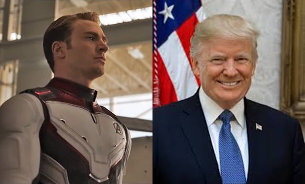 Avengers Endgame Chris Evans Donald Trump