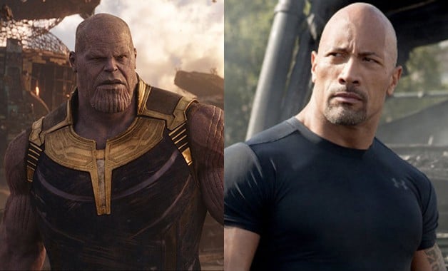 Avengers Endgame Josh Brolin Thanos Dwayne Johnson Black Adam