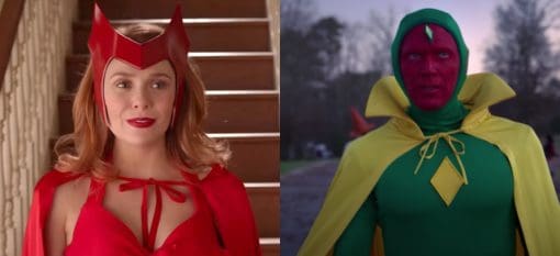 Elizabeth Olsen Paul Bettany WandaVision Marvel Studios