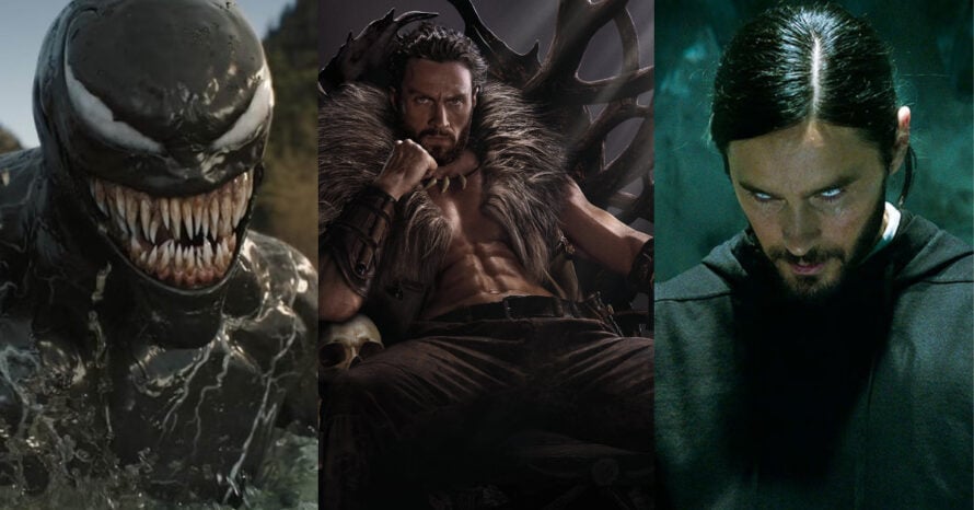 kraven the hunter aaron taylor johnson morbius jared leto venom tom hardy spider-man villain universe sony