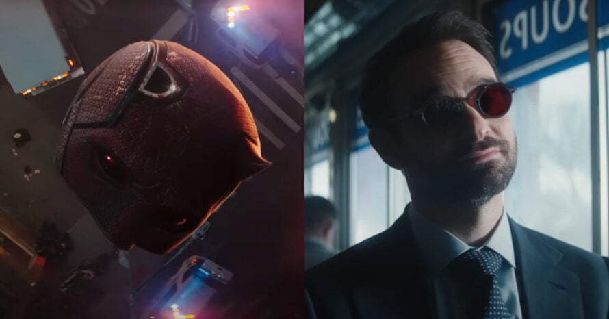 falling helmet charlie cox matt murdock daredevil born again mcu marvel studios