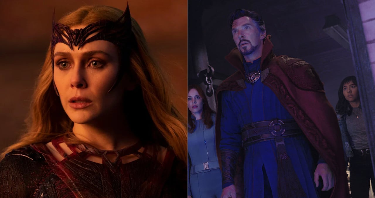 doctor strange in the multiverse of madness benedict cumberbatch elizabeth olsen scarlet witch