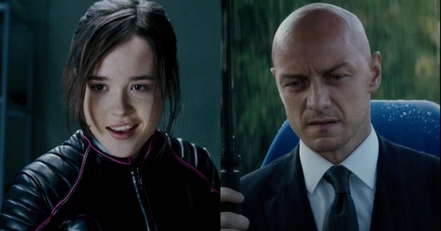 elliot page kitty pryde james mcavoy professor x x-men mcu marvel studios