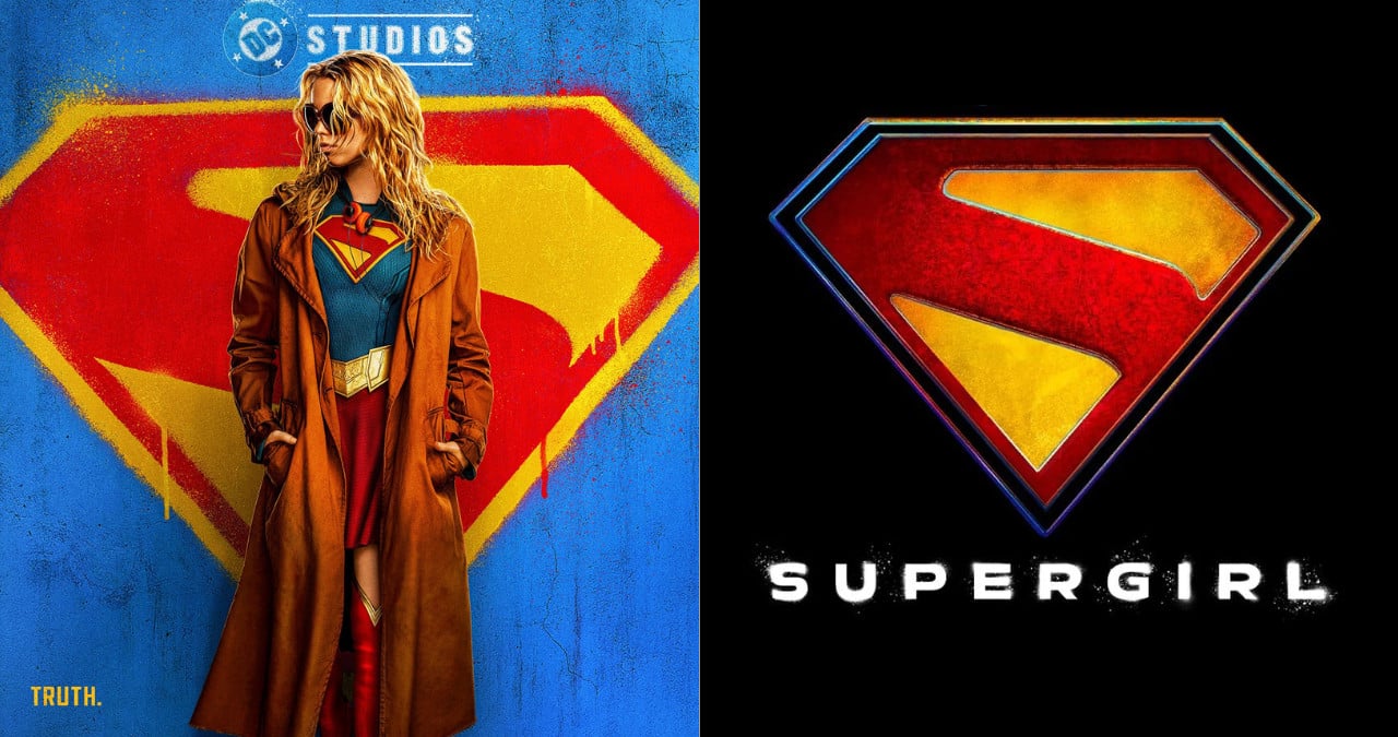 supergirl milly alcock dc universe poster logo
