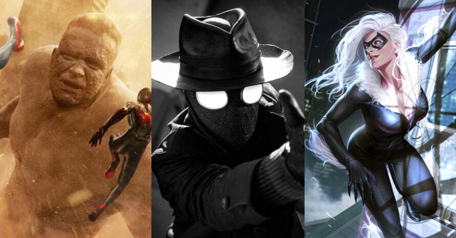 sandman spider-man noir spider-noir nicolas cage black cat