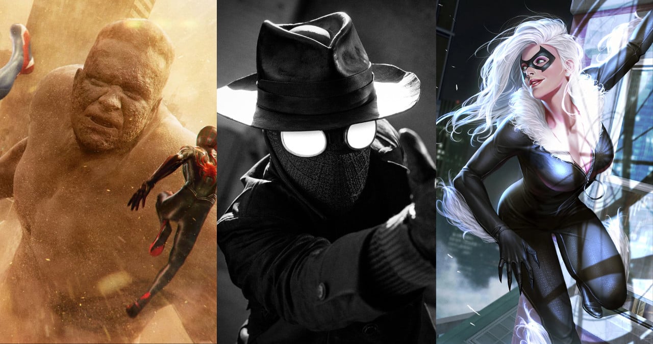 sandman spider-man noir spider-noir nicolas cage black cat