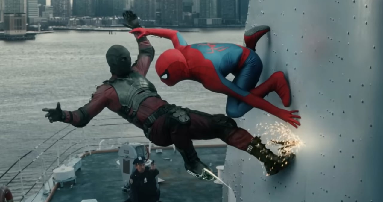 spider-man brand new day tom holland action shot mcu